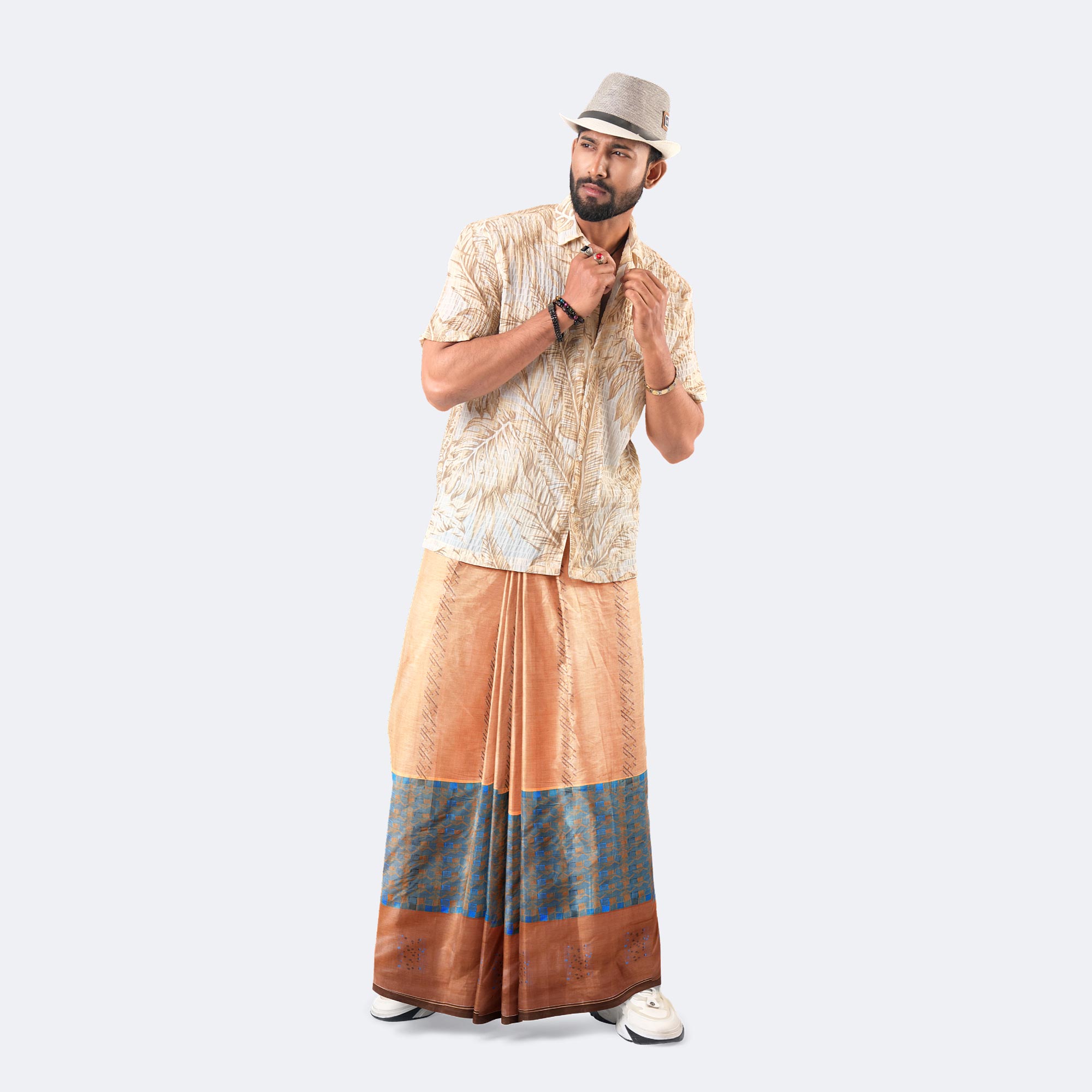 Buy the Latest and Premium Design Amanat Shah Lungi (লুঙ্গি) from the
